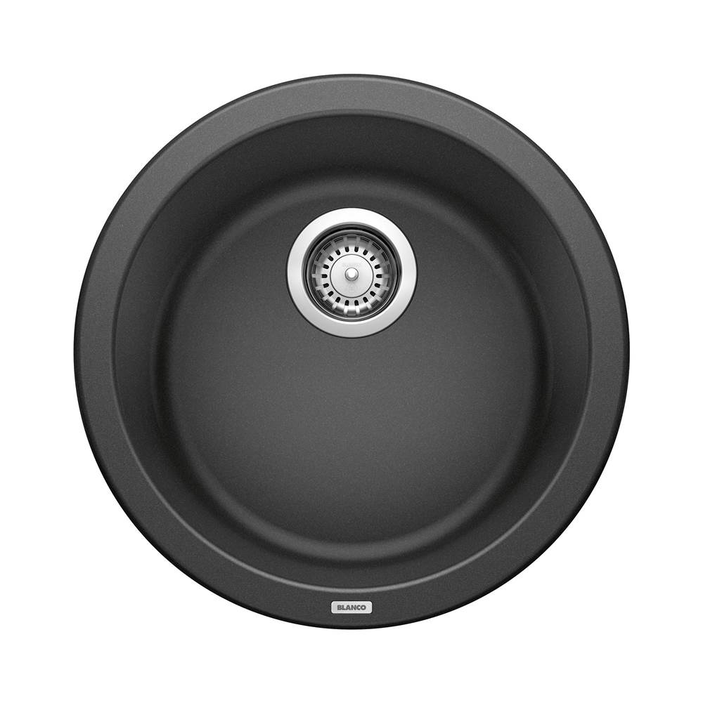 Blanco 511632 Anthracite 511632 Blancorondo Silgranit 18'' Dual Mount Bar Sink - Anthracite