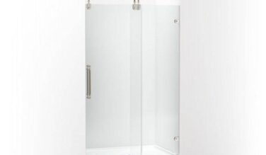Kohler Artifacts™ 80-7/8'' H Sliding Shower Door With 3/8''-thick Glass