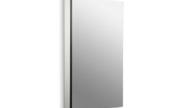 Kohler Catalan® 20-1/8'' W X 36-1/8'' H Aluminum Single-door Medicine Cabinet With 107 Degree Hinge