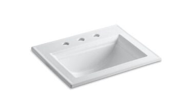 Kohler Memoirs® Stately 22-3/4'' Rectangular Drop-in Bathroom Sink