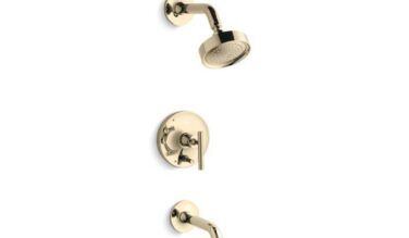 Kohler Purist Rite-temp Bath And Shower Trim Kit With Push-button Diverter And Lever Handle