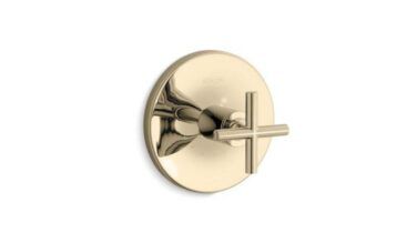 Kohler Purist® Mastershower® Temperature Control Valve Trim With Cross Handle
