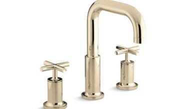 Kohler Purist® Deck-mount Bath Faucet Trim With Cross Handles