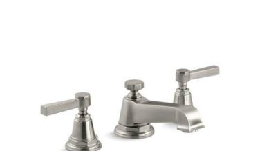Kohler Pinstripe® Widespread Bathroom Sink Faucet With Lever Handles
