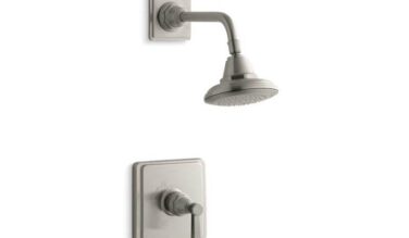 Kohler Pinstripe® Pure Rite-temp® Shower Trim Kit With Lever Handle