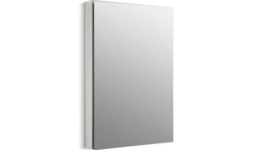 Kohler Catalan® 24-1/8'' W X 36-1/8'' H Aluminum Single-door Medicine Cabinet With 107 Degree Hinge
