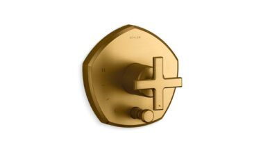 Kohler Occasion® Rite-temp® Valve Trim With Push-button Diverter And Cross Handle
