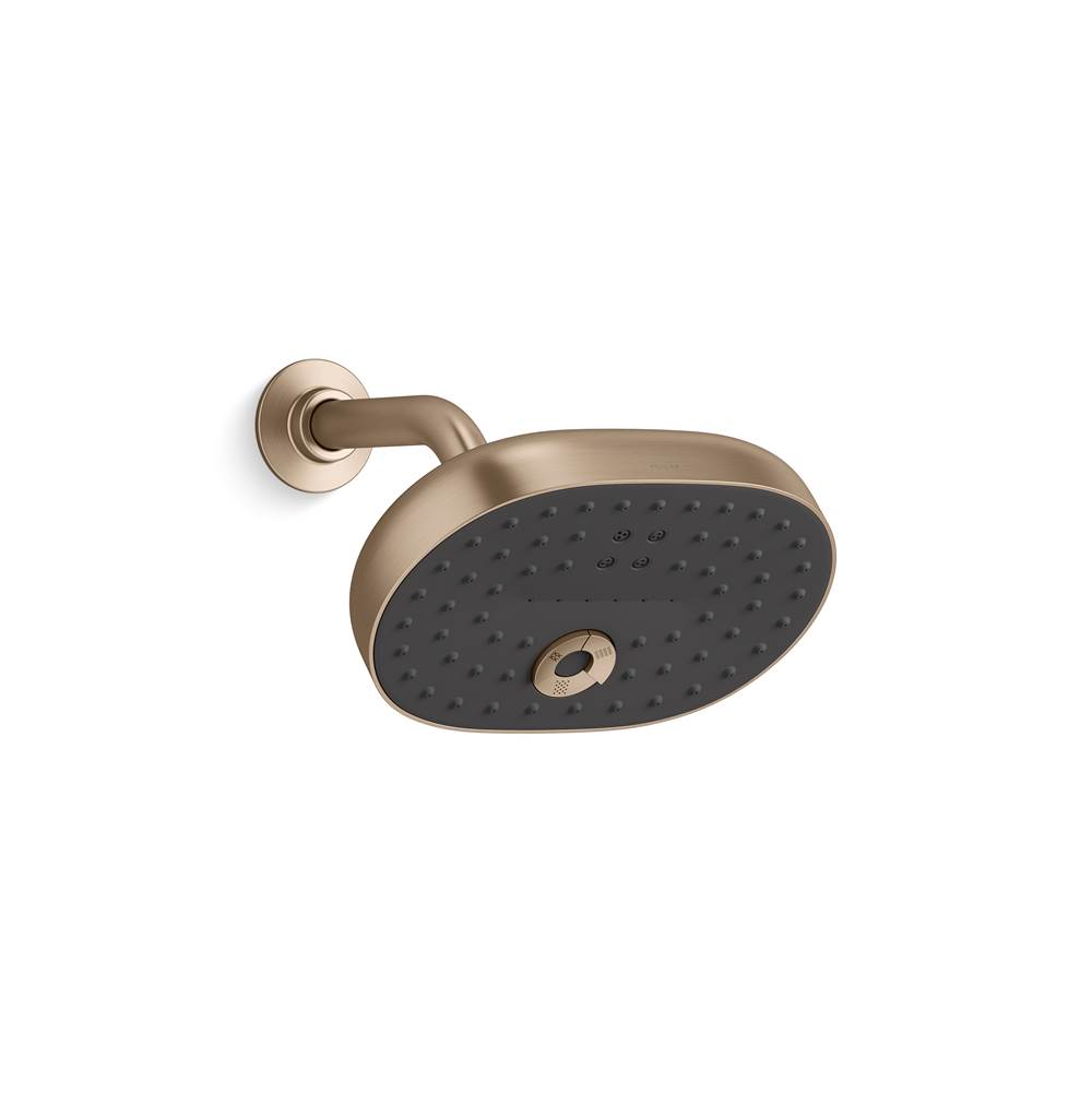 Kohler K26290BV Vibrant Brushed Bronze K26290BV Statement Three-function Showerhead, 2.5 Gpm - Vibrant Brushed Bronze