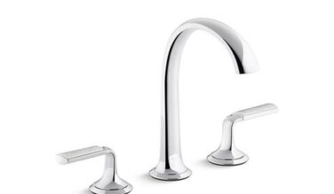 Kallista Script® Sink Faucet Arch Spout Enml Frost Wave In