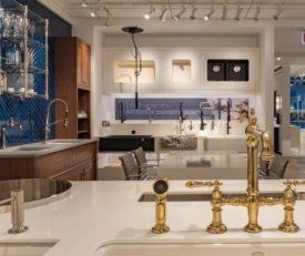 Interior shot of Kohler Hubbard and some of their faucet displays