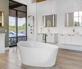 interior shot of kohler naperville of a bathroom display