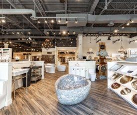 interior shot of studio41 scottsdale and their front layout