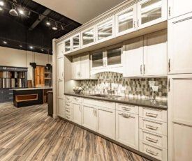 interior shot of studio41 scottsdale of a kitchen cabinet display