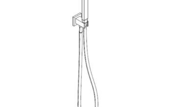 Artos Milan Flexible Hose Shower Kit With Integrated Water Outlet