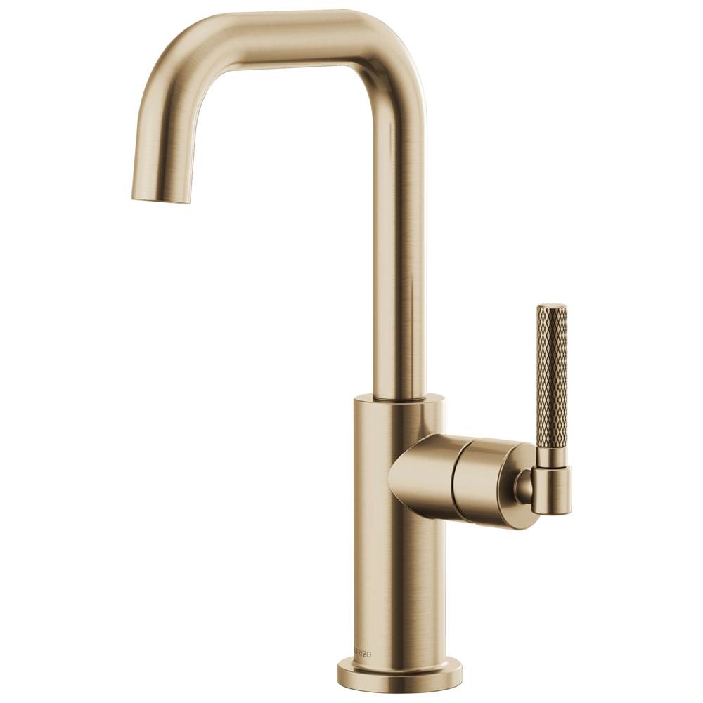 Brizo 61053LFGL Luxe Gold Litze® Bar Faucet With Square Spout And Knurled Handle Kit