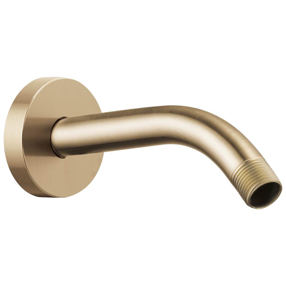 Brizo RP74751GL Luxe Gold Universal Showering 7'' Linear Round Wall Mount Shower Arm And Flange