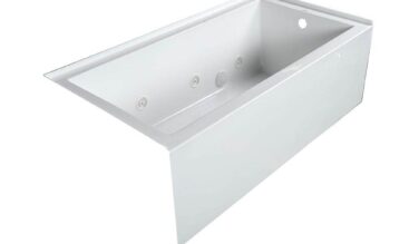 Clarke Sparta Acrylic Soaker 60x30 Skirted Tub L