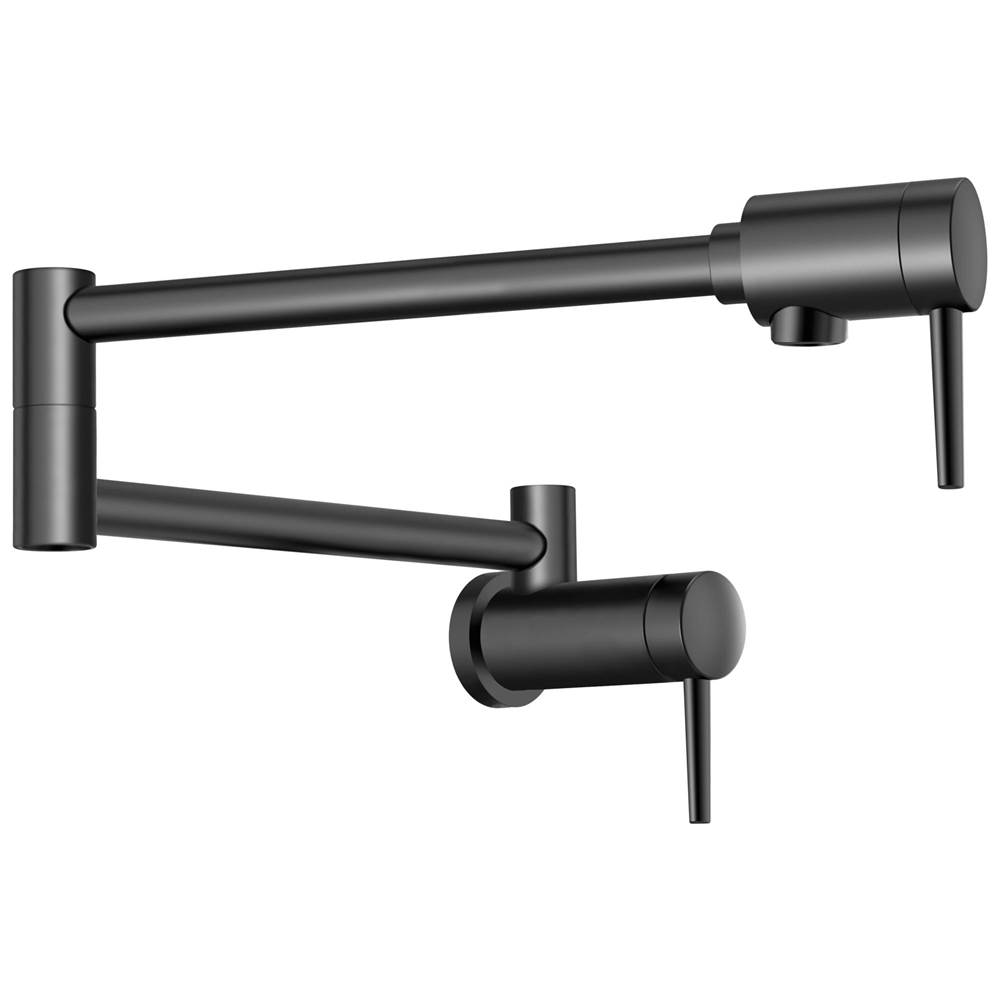 Delta faucet 1165LFBL Matte Black 1165LFBL Other Contemporary Wall Mount Pot Filler - Matte Black