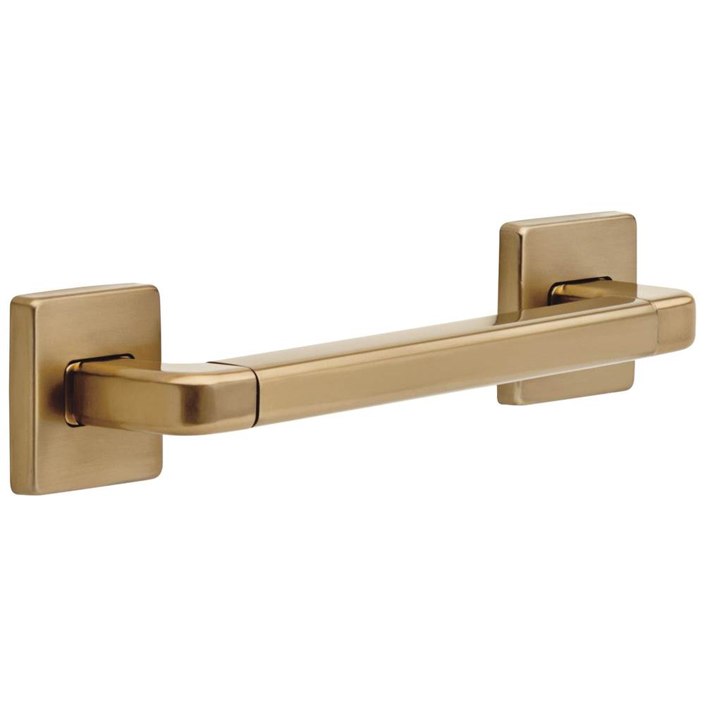 Delta faucet 41912CZ Champagne Bronze 41912CZ Bathsafety 12'' Angular Modern Decorative Ada Grab Bar - Champagne Bronze