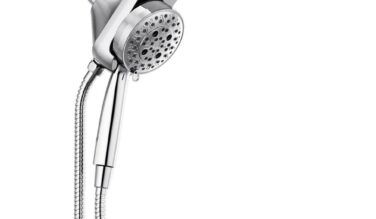 Delta faucet Universal Showering Components Hydrorain® H2okinetic®5-setting Two-in-one Shower Head