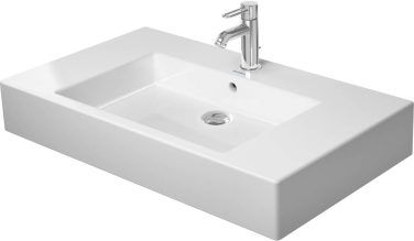 Duravit Duravit Vero 33 1/2'' Rectangular Wall Mounted Sink In  With Single Faucet Hole And With Overflow
