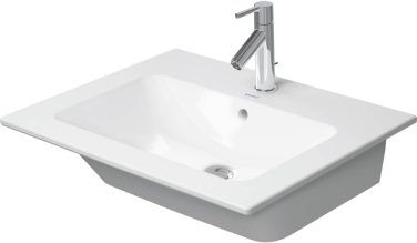 Duravit Duravit Me By Starck 24 3/4'' Rectangular Wall Mounted Sink In  With Single Faucet Hole And With Overflow