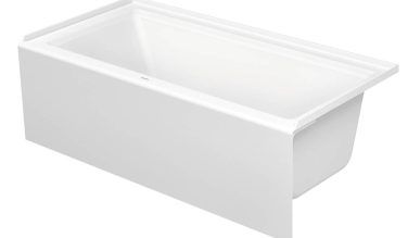 Duravit Duravit Architec 66'' X 32'' Rectangular Alcove Bathtub In  Acrylic With Right Drain