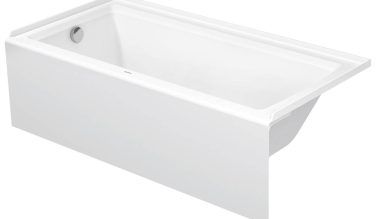 Duravit Duravit Architec 66'' X 32'' Rectangular Alcove Bathtub In  Acrylic With Left Drain