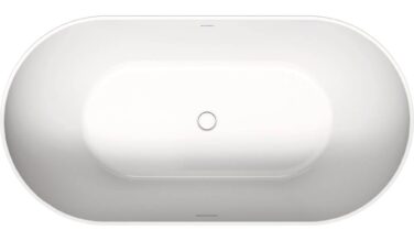 Duravit Duravit No.1 58 1/4'' X 29 1/2'' Oval Freestanding Bathtub In  Acrylic With Center Drain