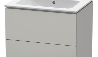 Duravit Duravit L-cube 24 3/8'' Wall Mount Two Drawer Single Vanity Cabinet In