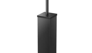 Gatco Elegant Square Toilet Brush Holder