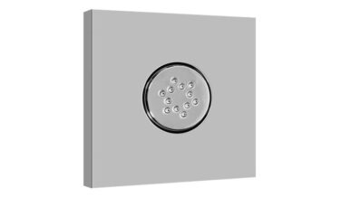 Graff Square Flush Mount Body Spray W/solid Brass Swivel Head