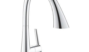 Grohe Single-handle Pull Down Kitchen Faucet Triple Spray 1.75 Gpm