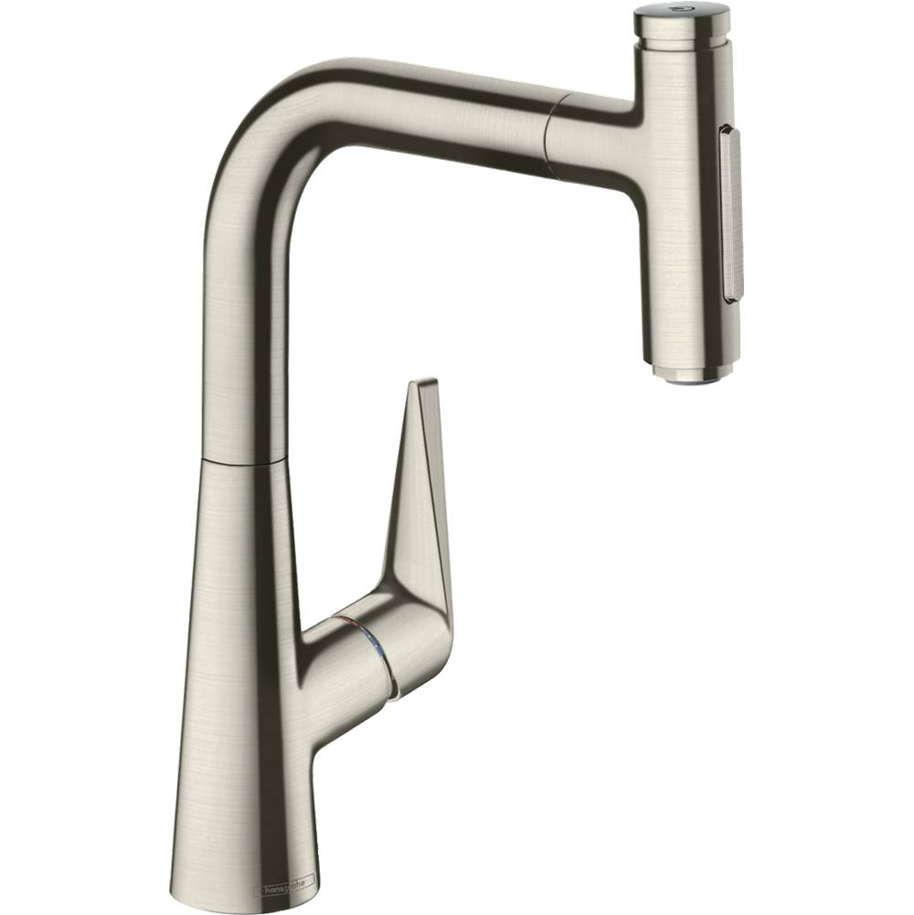 Hansgrohe 72824801 Steel Optic 72824801 Talis Select S Prep Kitchen Faucet, 2-spray Pull-out, 1.75 Gpm In - Steel Optic