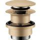 Hansgrohe 50100141 Brushed Bronze Push-open Sink Drain In Brushed Bronze