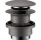 Hansgrohe 50100341 Brushed Black Chrome Push-open Sink Drain In Brushed Black Chrome