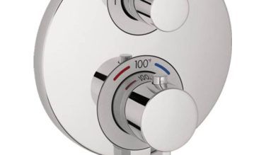 Hansgrohe Ecostat S Thermostatic Trim With Volume Control And Diverter In
