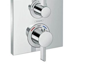 Hansgrohe Ecostat Square Thermostatic Trim With Volume Control In