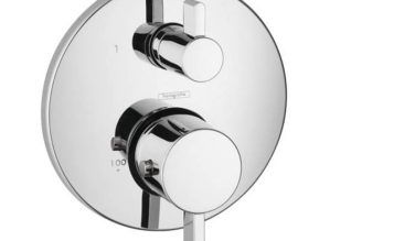 Hansgrohe Ecostat Thermostatic Trim S With Volume Control In