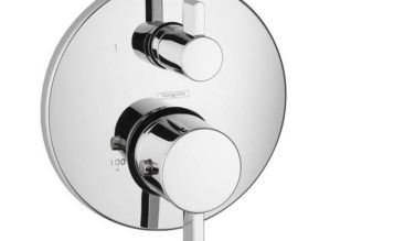 Hansgrohe Ecostat Thermostatic Trim S With Volume Control And Diverter In