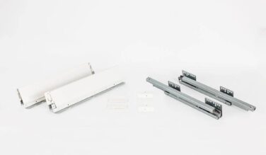 Hardware resources 550 Mm Deep X 86 Mm Height Full Ext. Heavy Duty Soft-close Metal Drawer Box System With 10 Mm Dowels