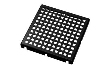Infinity drain 5''x5'' Lq5 Squares Pattern Strainer-2'' Throat In