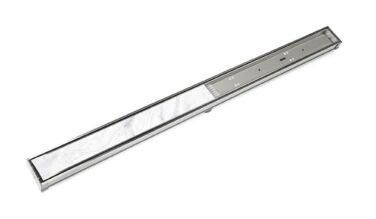 Infinity drain 36'' S-pvc Series Low Profile Complete Kit With 2 1/2'' Tile Insert Frame In