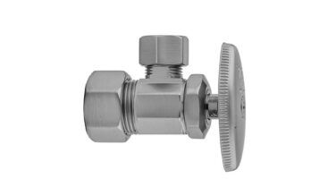 Jaclo Multi Turn Angle Pattern 5/8'' O.d. Compression (fits 1/2'' Copper) X 3/8'' O.d. Supply Valve With Oval Handle