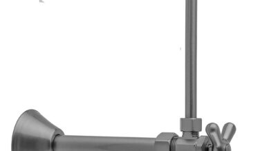 Jaclo Multi Turn Angle Pattern 5/8'' O.d. Compression (fits 1/2'' Copper) X 3/8'' O.d. Toilet Supply Kit With Cross Handle
