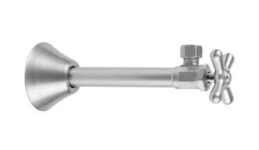 Jaclo Multi Turn Straight Pattern 1/2'' Copper (sweat Fit) X 3/8'' O.d. Supply Valve With Cross Handle