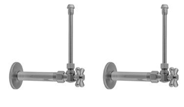 Jaclo Quarter Turn Angle Pattern 1/2'' Ips X 3/8'' O.d. Faucet Supply Kit With Standard Cross Handle