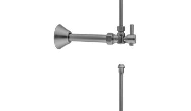 Jaclo Quarter Turn Angle Pattern 5/8'' O.d. Compression (fits 1/2'' Copper) X 3/8'' O.d. Faucet Supply Kit Contempo Lever