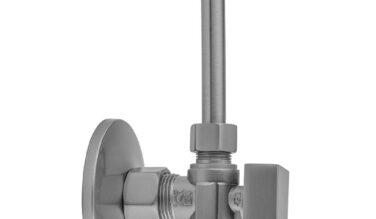 Jaclo Quarter Turn Angle Pattern 5/8'' O.d. Compression (fits 1/2'' Copper) X 3/8'' O.d. Toilet Supply Kit Square Handle