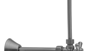 Jaclo Quarter Turn Angle Pattern 5/8'' O.d. Compression (fits 1/2'' Copper) X 3/8'' O.d. Toilet Supply Kit Standard Cross Handle